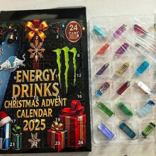Christmas Advent Calendar - 24 Days Countdown Calendar 2D Acrylic Pendant Ornaments,Christmas Tree Decor Blind Box for Kids & Family Holiday Tradition