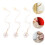 3St Wasserbecher Mit Griffkette Und Buchstabe Charme 7