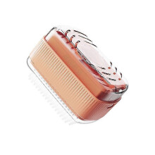 (Orange) Laundry Brush Home Soap Box Simple Multifunctional Cleaning Soft Bristle Brush Board Brush Shoe Brush Clothe Brush Cleaning Tool