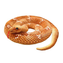 (yellow, B) Giant Boa Constrictor Large Stuffed Animal Snake Plush Realistic Toy 80 Inch Lifelike Gifts For Kids Birthday Party Prank Props -New SZJR