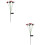 2Stk. Solarbetriebene Blumenförmige Außenleuchte 8