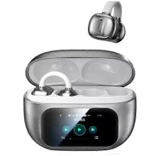 (White Standard Version) Ear Clip Bluetooth Headphones with Touch Screen,Clip On Ear Headphones