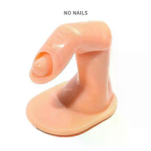 (Style A, 1pc) 1~10PCS Nail Art Trainer Practice Training Finger Model For Acrylic Gel Manicure Salon Tools Simulation Fake Finger Nail Pieces