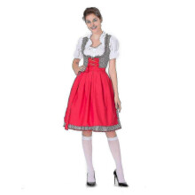 (Red, 3XL) 2023 New Hot Oktoberfest Dress Women's German Dirndl Dress Costumes For Bavarian Oktoberfest Carnival Halloween Hk