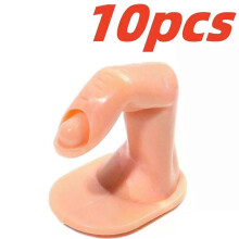 (Style A, 10pcs) 1~10PCS Nail Art Trainer Practice Training Finger Model For Acrylic Gel Manicure Salon Tools Simulation Fake Finger Nail Pieces