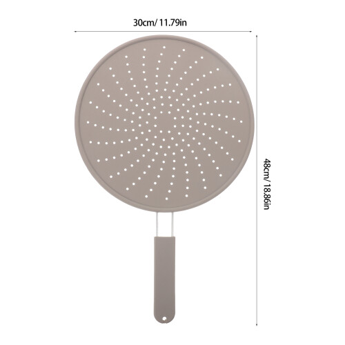Pantalla Antisalpicaduras De Silicona Para Sartén Con Mango 2