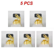 (Style E, 5pcs) 1/3/5PCS Stainless Steel Champagne Stopper Bottle Sealer for Champagne Cava Prosecco Sparkling Wine with a Built-In Pressure