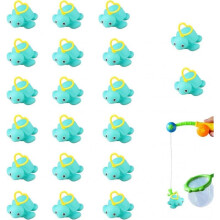 (Turtle) 20 Pieces Induction Duck Fishing Toy With Hook , Hook A Duck Game For Outdoors