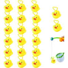 (Duck) 20 Pieces Induction Duck Fishing Toy With Hook , Hook A Duck Game For Outdoors