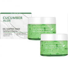 (2pcs) Cucumber & Aloe Sleeping Gel Mask, Hydrating Overnight Sleeping Mask for After Sun Care & Daily Skin Care