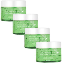 (4pcs) Cucumber & Aloe Sleeping Gel Mask, Hydrating Overnight Sleeping Mask for After Sun Care & Daily Skin Care