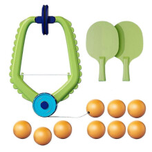 Table Tennis Self Training Set Hanging Without Need for Table Indoor 9 Balls -New SZJR