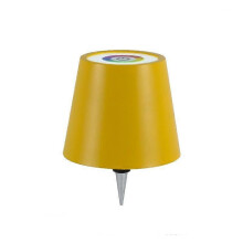 (Yellow) Wireless Touch Control Bottle Table Lamp with 3 Colors & Stepless Dimming, Ideal for Bar, Wine Bottle Decoration & Desk Lighting