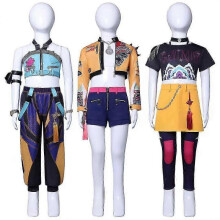 (Mira With Wig, M Adults) Kpop Demon Hunters Cosplay Costume Set Rumi Mira Zoey Party Fancy Dress For Womens _c -CANH