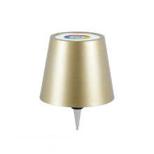 (Gold) Wireless Touch Control Bottle Table Lamp with 3 Colors & Stepless Dimming, Ideal for Bar, Wine Bottle Decoration & Desk Lighting