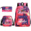 Backpack K-Pop Demon Hunters Anime Elementary School Bag Handbag Pencil Bag Three-piece Set  AA 1