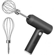 Hand Mixers Multifunctional Electric Whisk 3 Speeds with Stainless Steel Beaters, Usb Rechargeable, Accessories for Baking Cooking Making Cake(grey) -