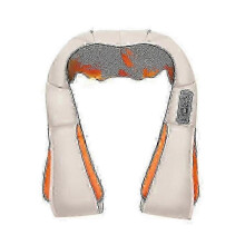 (Beige) 3d Shiatsu Back Massager With Soothing Heat - Electric Deep Tissue Kneading Pillow For Muscle Relaxation_mm2 -CN-WR