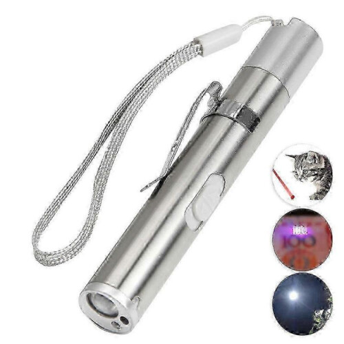 Laser Pointer, Usb Rechargeable, Red Laser Light 5 Switchable Modes, Blue Light And Flashlight, Inte -CN-2025