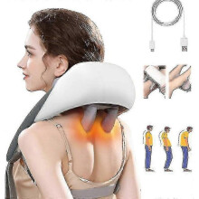 (White) Neck Massagers,For Neck And Shoulder Massagers With Heat, Neck And Back Massager -New SZJR