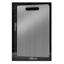 (D) Large titanium cutting board for home and restaurant use
