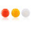 Balles de pratique de golf rayées, balles d'exercice de-Orange 2