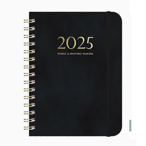 (Black)2025 Daily Planner Iyyever, Daily Planner 2025 -CHAN