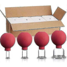 Chinese Cupping Therapy Set - Vacuum Rubber Body Cups for Facial Lifting Cellulite Reduction Muscle Relaxation_mm2 -CN-WR