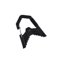 Zware kampeeraccessoirehaak met een capaciteit van 2 kg en-Zwart