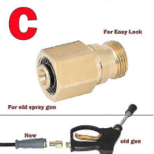(Gold) Hose Spray Gun Connector For Karcher Easy Lock Adapter To Quick Connect -New SZJR