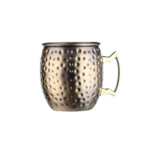 (cyanotype) Moscow Mule Copper Mug - Stainless Steel Barrel Style Drinking Cup - Ideal For Mulled Wine, Beer And More -d