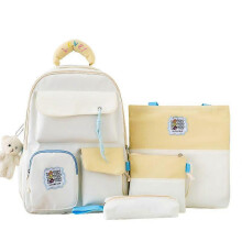 (White) 4pcs School Bags Set Kawaii Backpacks For Teen Girls School Backpack School Aesthetic Backpack