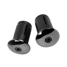 Aluminum Alloys Bike Bar End Cap Fixation-Electroplated black