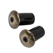 Shocked Resistant Aluminum Bike Bar End-electroplated bronze