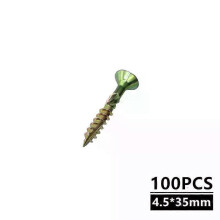 (300pcs, 4.5x35mm) 100pcs Wood Screws T25 35/45/60/80mm Flat Head Self Tapping Screws Torx Deck Screw Wood Binding Screws For Hardware