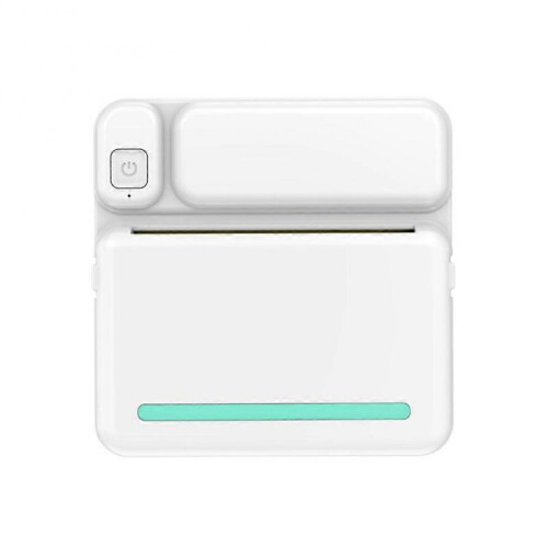 (Blue)Mini Sticker Printer,Inkless Thermal Printer, Pocket Bluetooth Printer for Halloween Christmas Gift for Photo,Memo Impressora