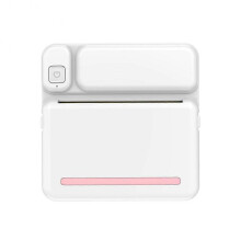 (Pink) NEW Thermal Portable Bluetooth Printers 57mm Mini Wireless POS Thermal Image Photo Printers For Android IOS Mobile Phone