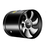 (6inch black 150mm) Super Suction Multifunctional Powerful Mute Exhaust Fan, Bathroom Vent Fan -New SZJR