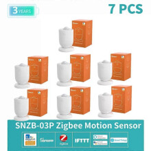 (7PCS) SONOFF SNZB-03P SNZB-03 Smart ZigBee Motion Sensor light Detection Smart Home Security work with ZBBridge-P EWeLink Alexa Google