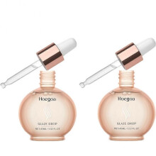 (2pcs) Hair Gloss Oil, Gloss Absolu Glaze Drops, Anti-Frizz Shine Enhancer Hair Oil, with Wild Rose Oil, Hydrated & Repair Dry Damaged Hair, 45ML