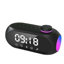 Bluetooth small speaker S18 night light speaker subwoofer portable mini clock home alarm clock desktop 25-26s
