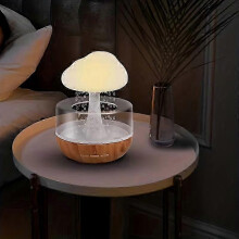 JUEGE* 1 Pc Cloud Rain Humidifier Cloud Rain Night Light Colorful Atmosphere Raindrop Lamp Home Desktop Aromatherapist 25-26s