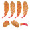 8Pcs Realistic Multi-Color Faux Shrimp Props for Kitchen Decor 11