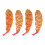 8Pcs Realistic Multi-Color Faux Shrimp Props for Kitchen Decor 3