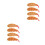 8Pcs Realistic Multi-Color Faux Shrimp Props for Kitchen Decor 9
