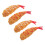 8Pcs Realistic Multi-Color Faux Shrimp Props for Kitchen Decor 2