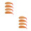 8Pcs Realistic Multi-Color Faux Shrimp Props for Kitchen Decor 8