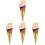 4Stk Falsche Eiswaffel Modell Künstliches Dessert Simulation 4