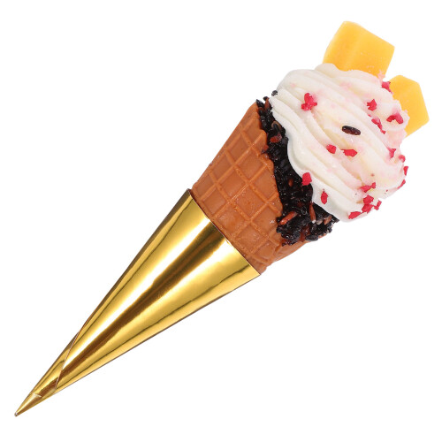 4Stk Falsche Eiswaffel Modell Künstliches Dessert Simulation 1