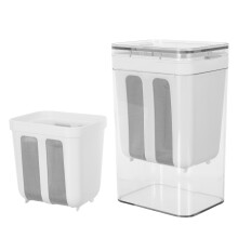 2 Sets Griechisches Joghurt Abtropfsieb Mit Deckel – 1,8 L Kunststoff